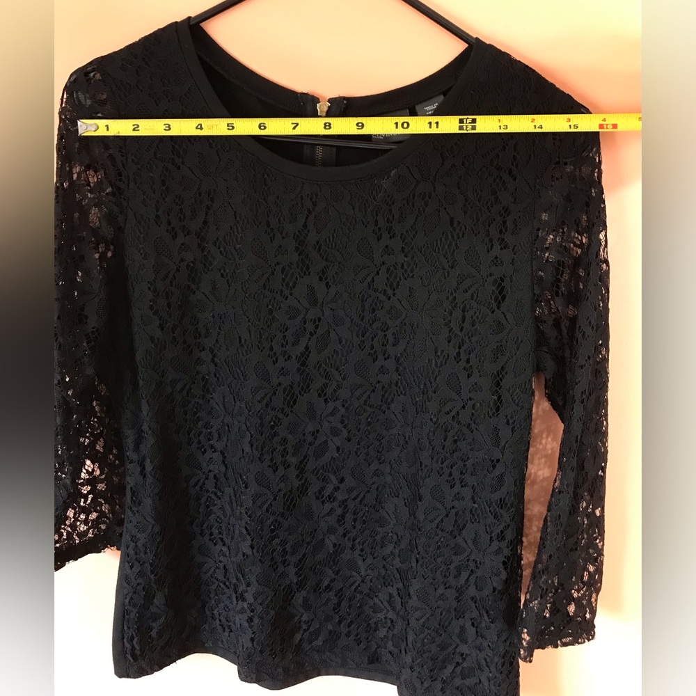 Covington Lace Black Women's Blouse - Picture 7 of 14